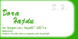 dora hajdu business card